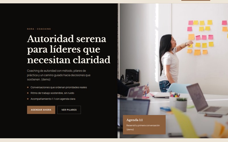Coach — Nora authority (imagen demo)